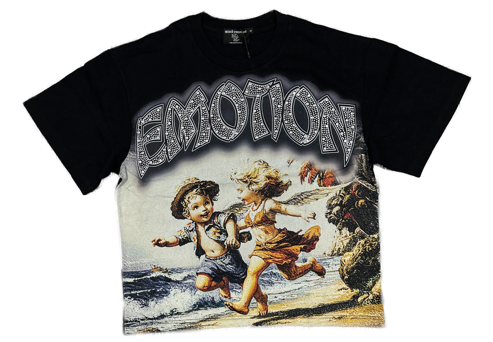Mixed Emotion Black “Seaside” Tee FP