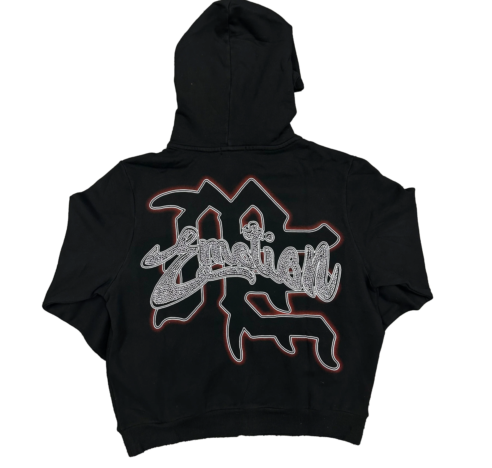 Mixed Emotion Black “Rhinestone” Hoodie FP