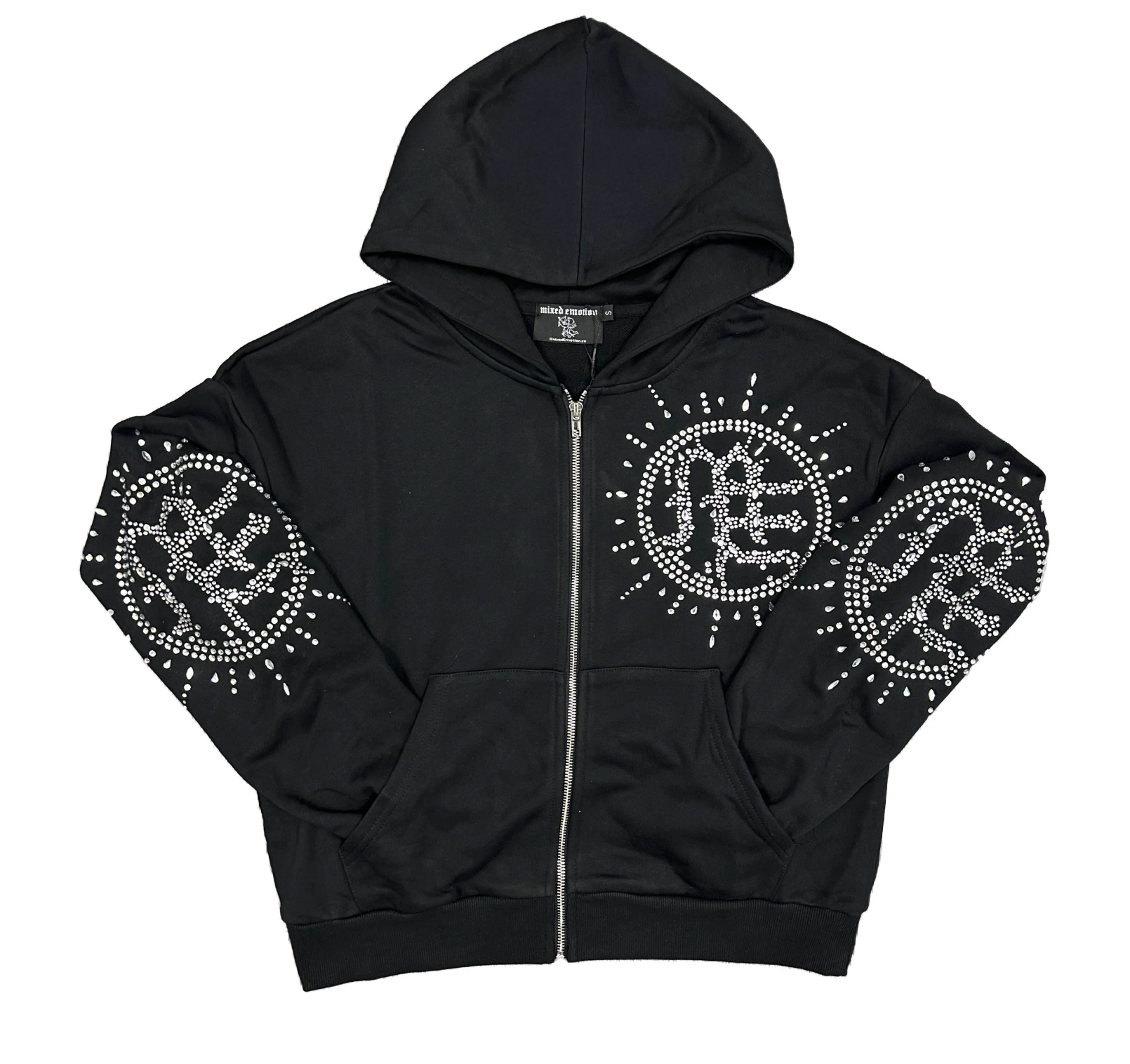 Mixed Emotion ‘Eclipse’ Black Rhinestone Hoodie FP