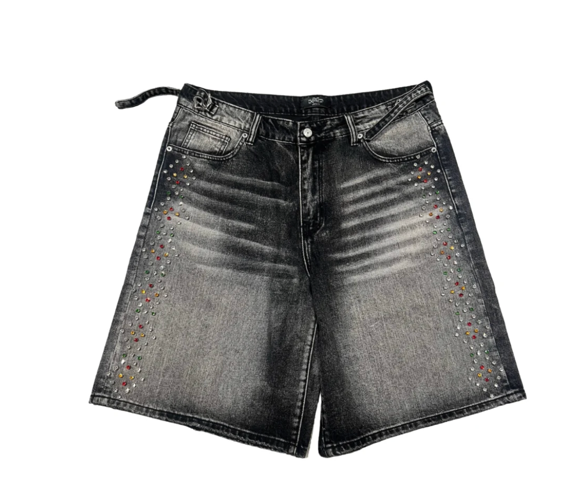 HMDD H-Star Crystal Jorts "Washed Black" FP