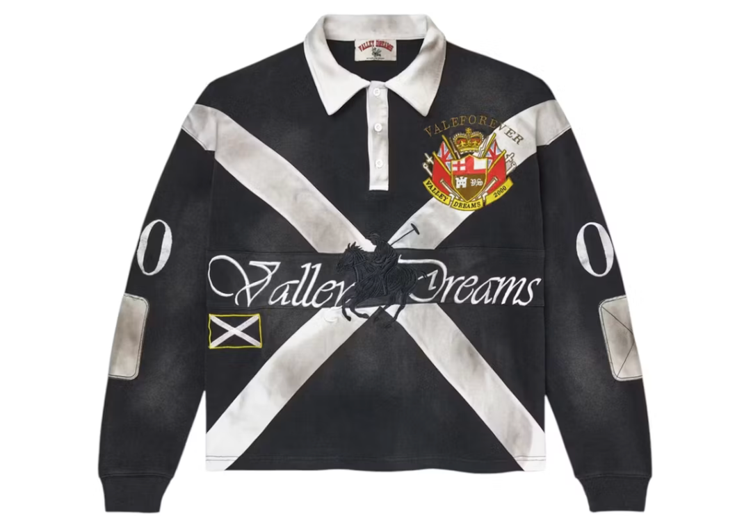 Vale Forever Ben Rugby L/S Polo Red FP