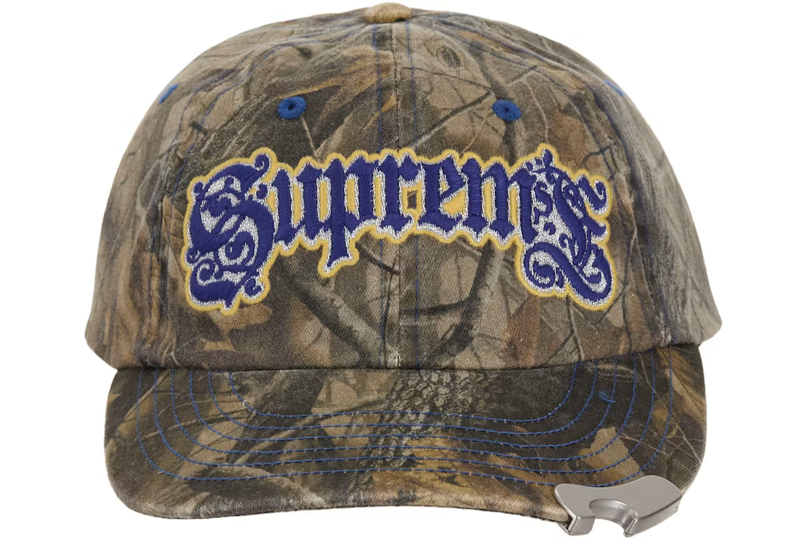 Supreme Bottle Opener 6-Panel Hat Brown Camouflage
