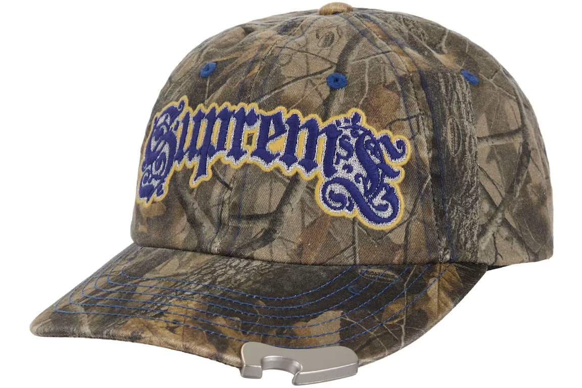 Supreme Bottle Opener 6-Panel Hat Brown Camouflage