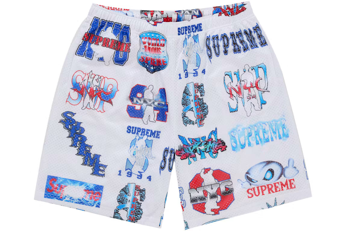 Supreme Flash Mesh Short White DOK