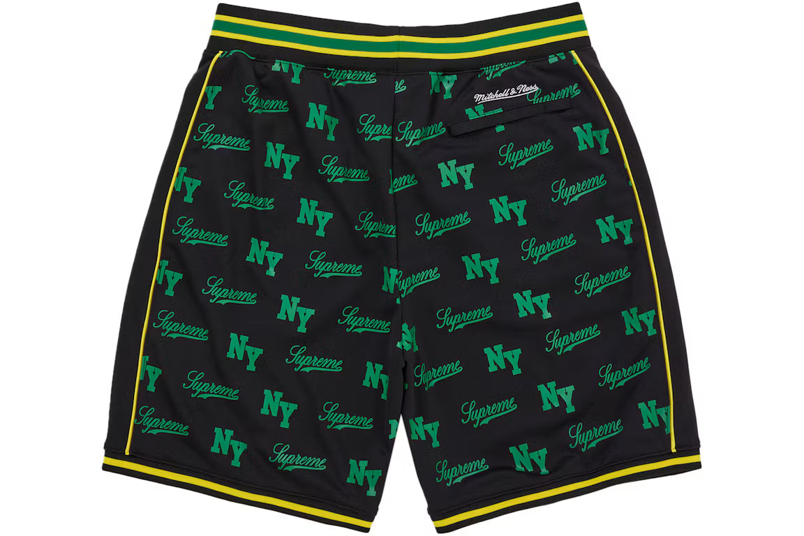 Supreme Mitchell & Ness Monogram Basketball Short Black DOK