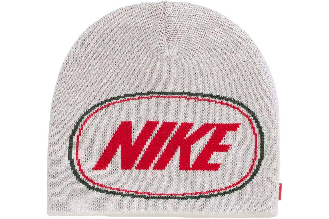 Supreme Nike Oval Beanie (FW26) WHITE