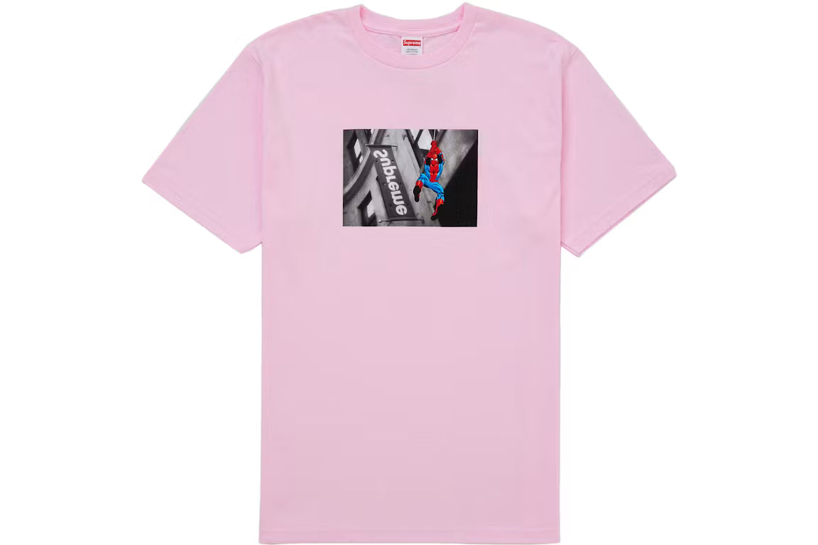 Supreme SpiderMan Tee Pink DOK