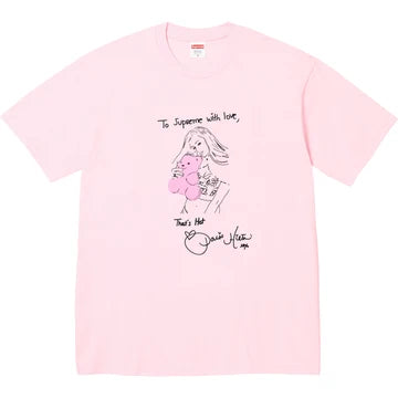 Supreme Paris Tee Pink ML
