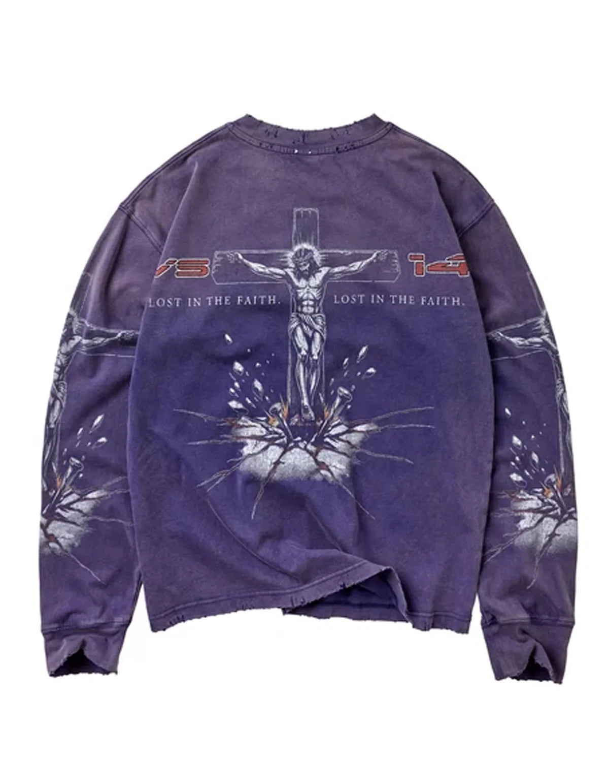 CONCRETE CROSS LS Purple ML