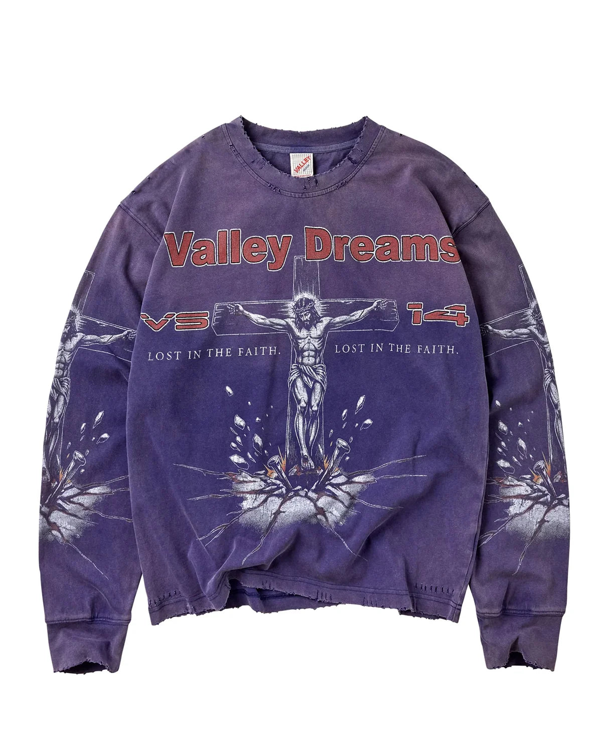 CONCRETE CROSS LS Purple ML