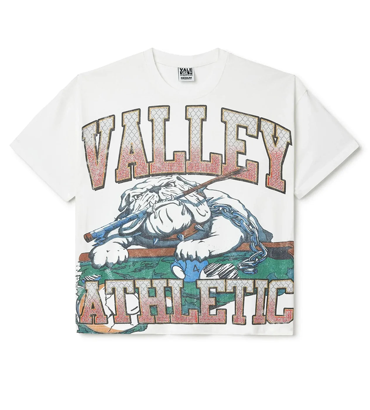 VALE White Polo Bling Tee