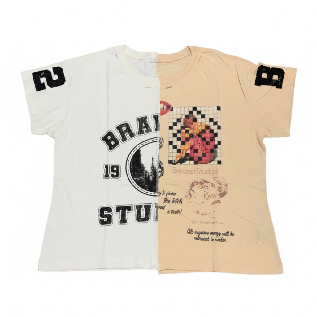 Bravest Studios Half Puzzle Tee