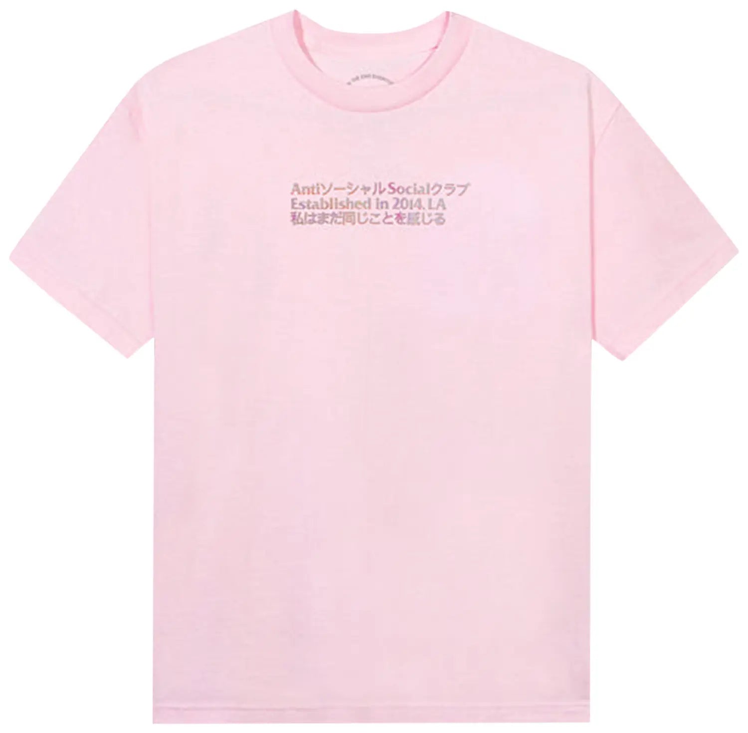 Anti Social Social Club Temporary Memory Tee 'Pink' DL