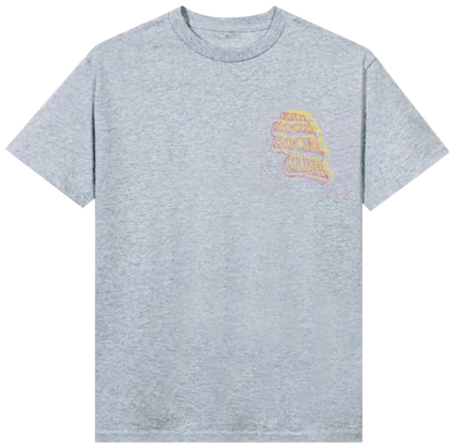 Anti Social Social Club Neon Lights And A Lot Of Rain Tee 'Grey' DL