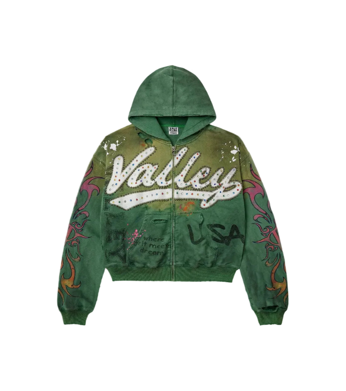 Vale Forever Inferno Zip Up 'Green' FP