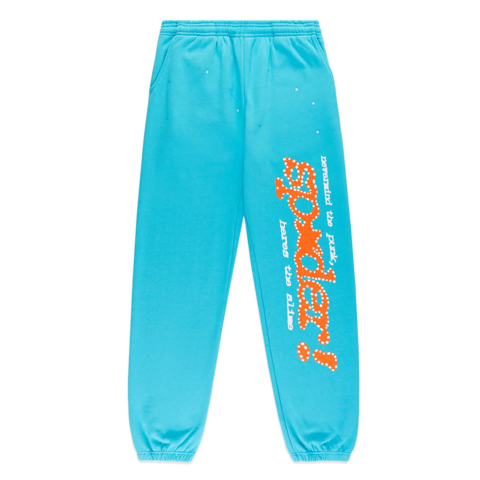 Sp5der v2 Cyan Sweatpants