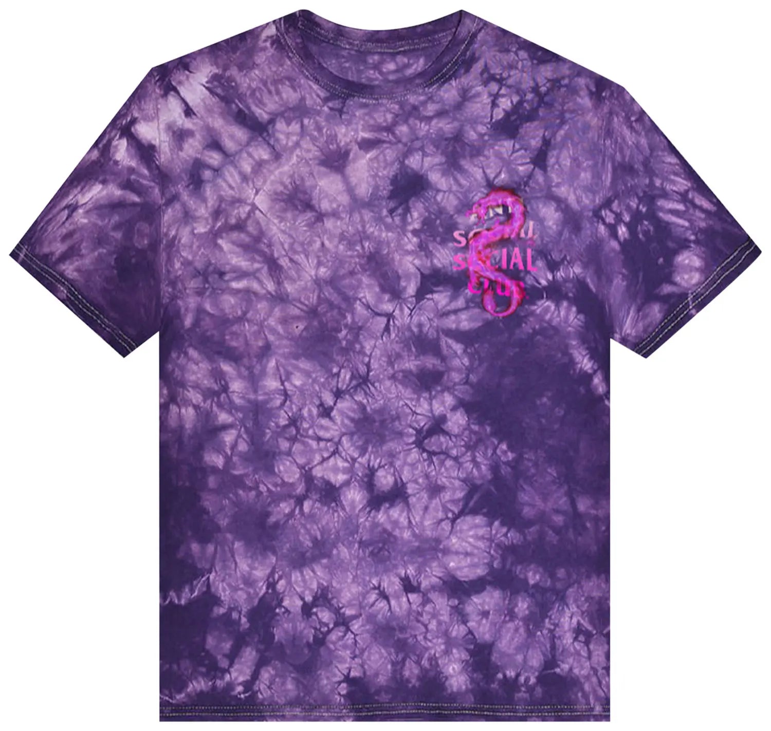 Anti Social Social Club Summer In Minsk Tee 'Purple Tie Dye' DL