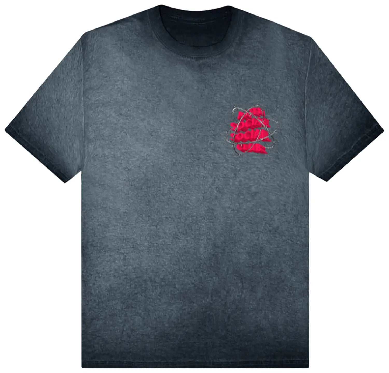Anti Social Social Club New And Gone Tee 'Black Mineral Wash' DL