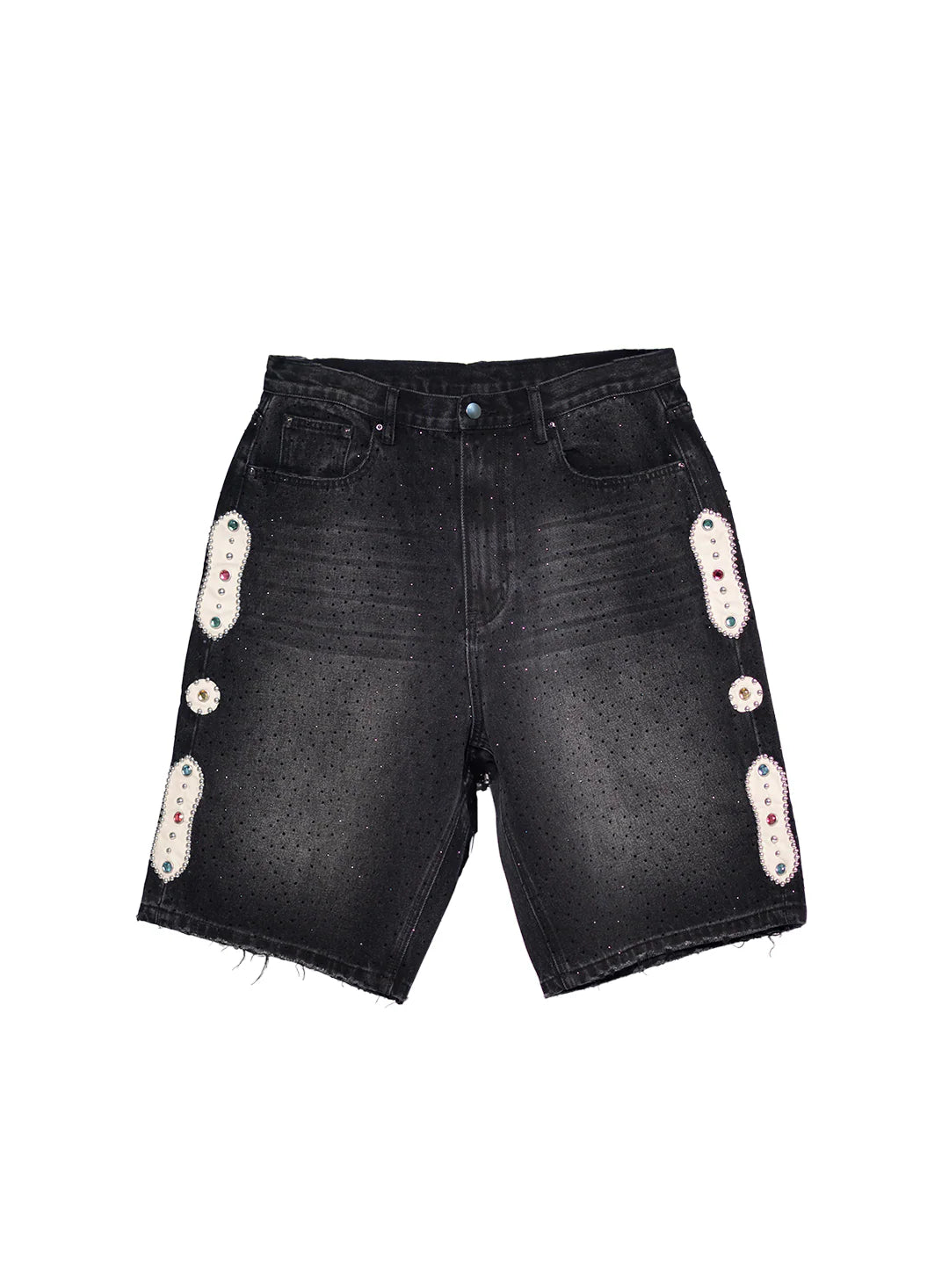 JAPANESE SORROWS RHINESTONE SHORTS BLACK FP