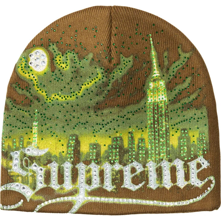 Supreme Cityscape Beanie BROWN ML
