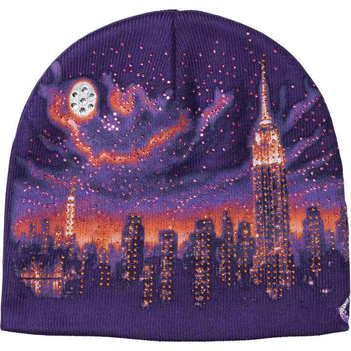 Supreme Cityscape Beanie PURPLE ML