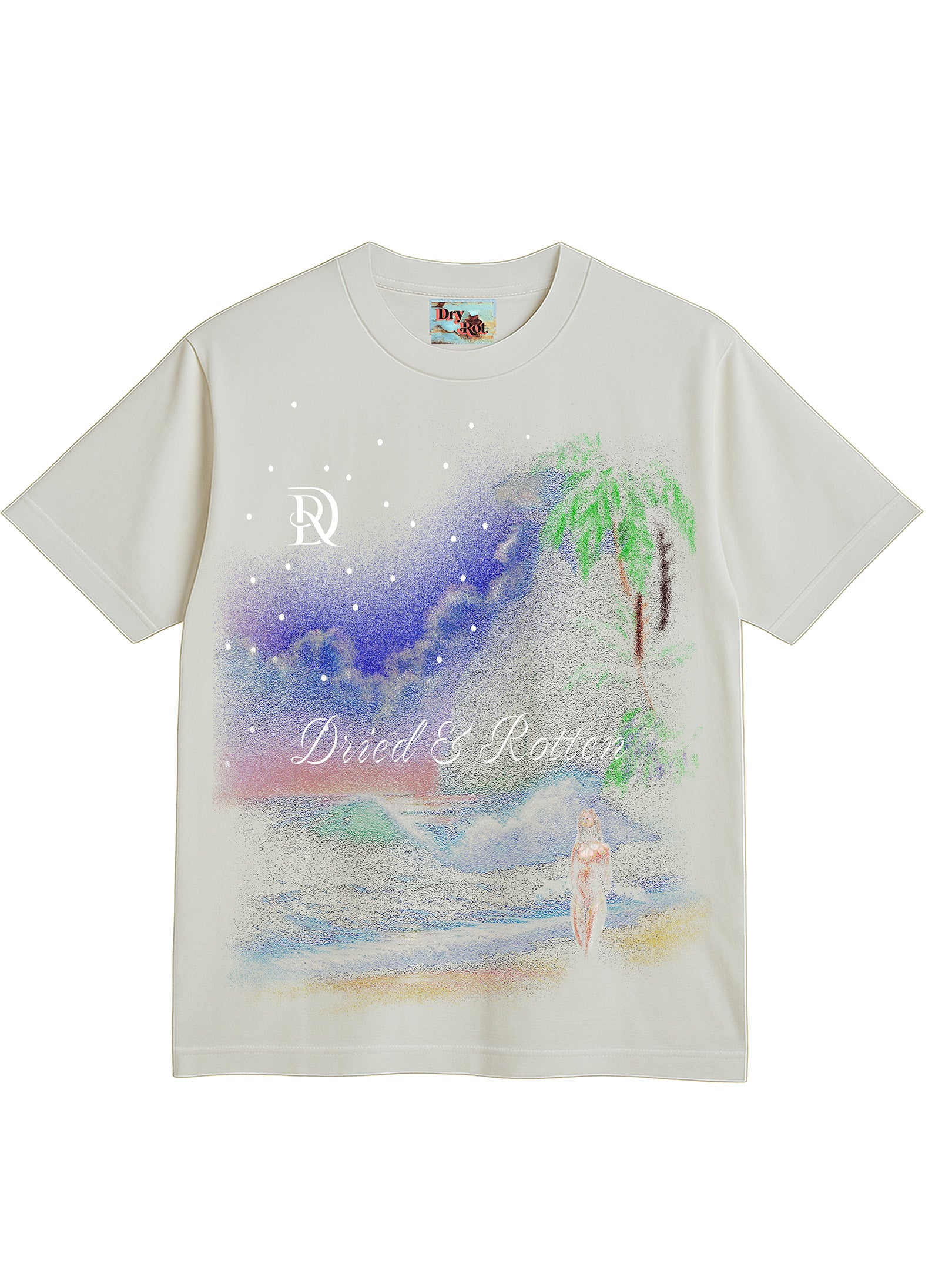 DRYROT OFFSHORE OVERSIZED TEE CREAM