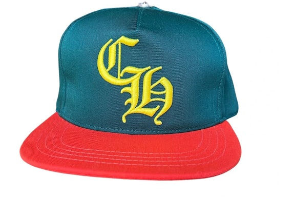 Chrome Hearts Miami Art Basel Exclusive Baseball Hat Green/Orange/Gold ML