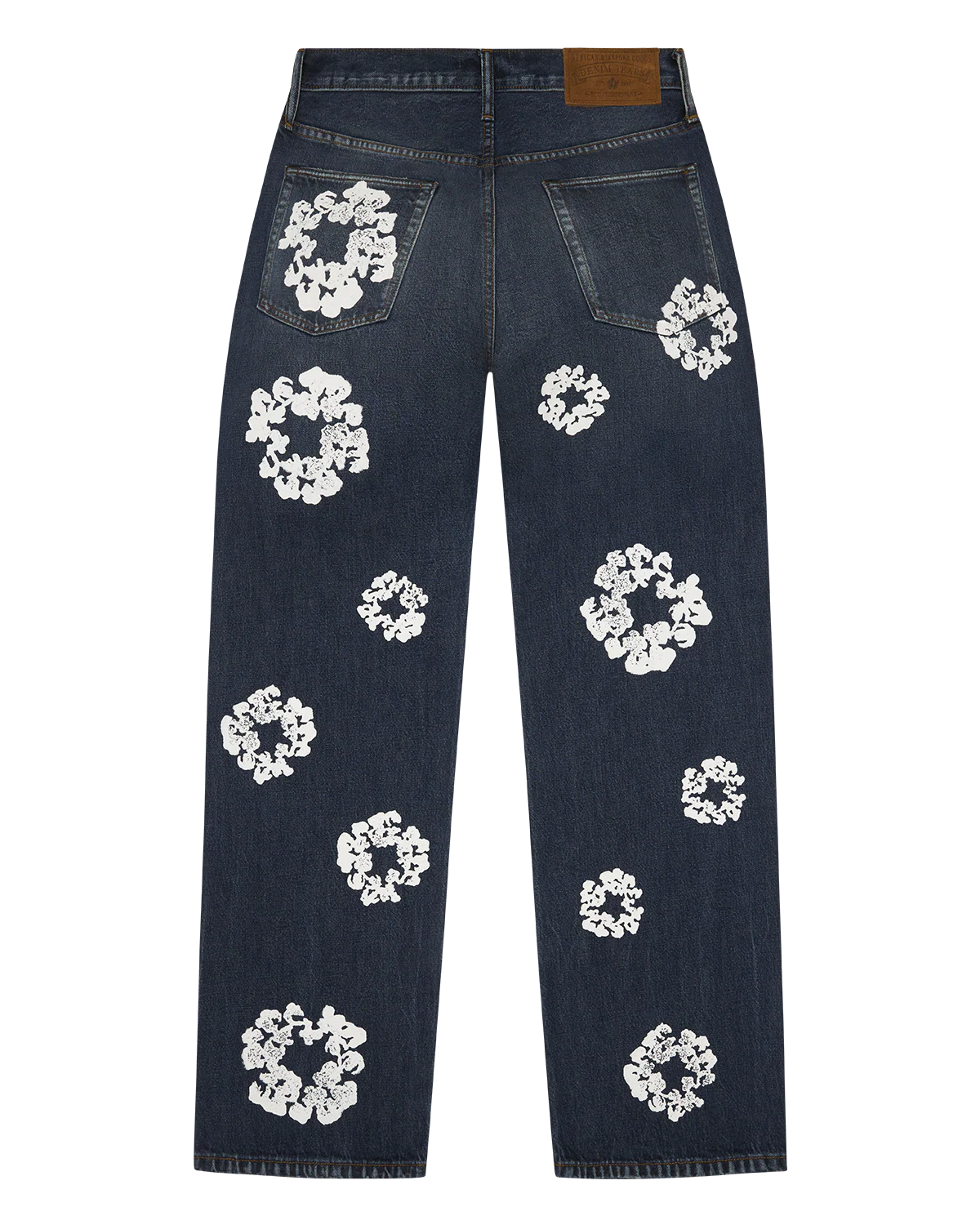 Denim Tears Baggy Cotton Wreath Denim Pant Dark Wash ML