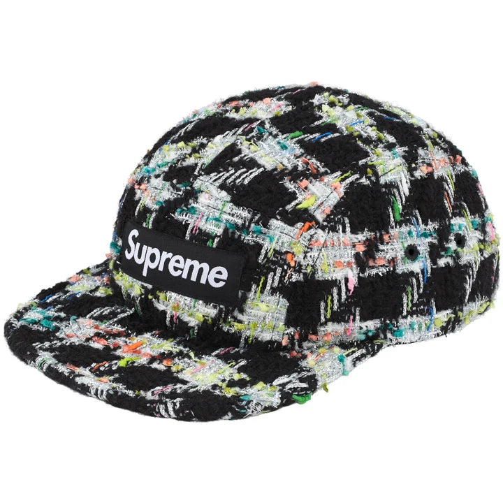 Supreme Metallic Boucle Camp Cap Black ML