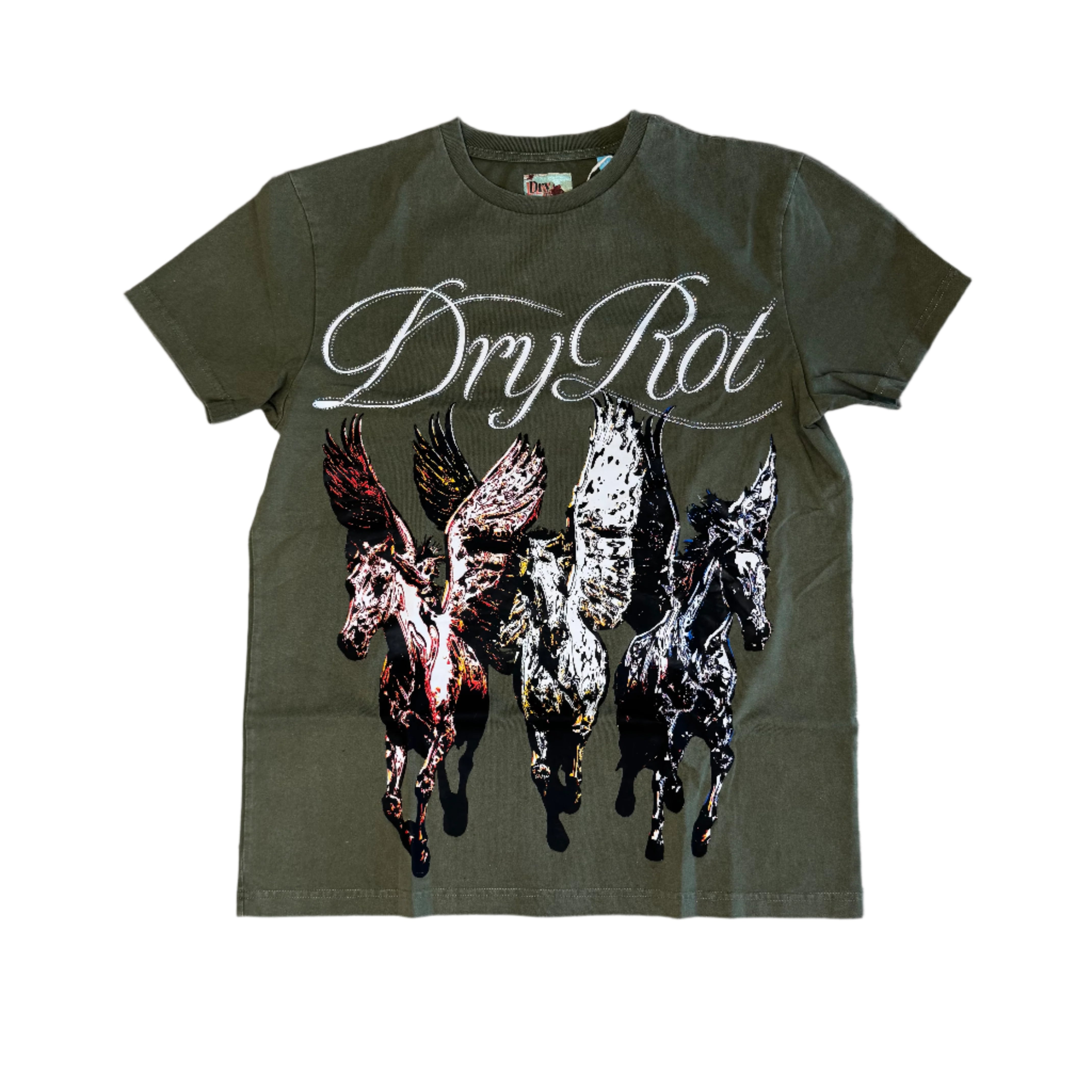 DryRot Pegasus Tee Olive