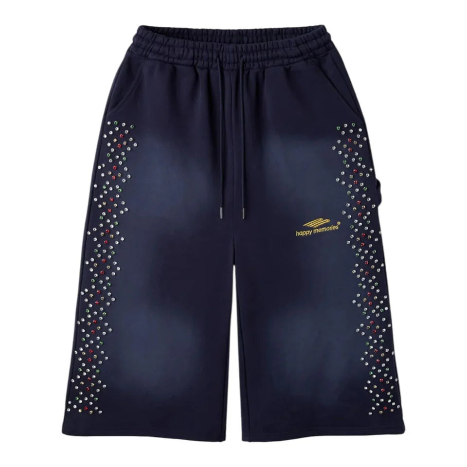 Happy Memories Don't Die HMDD Crystal 3/4 Shorts 'Navy' FP