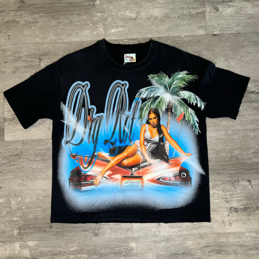DryRot Tail of Two Cities Black Tee