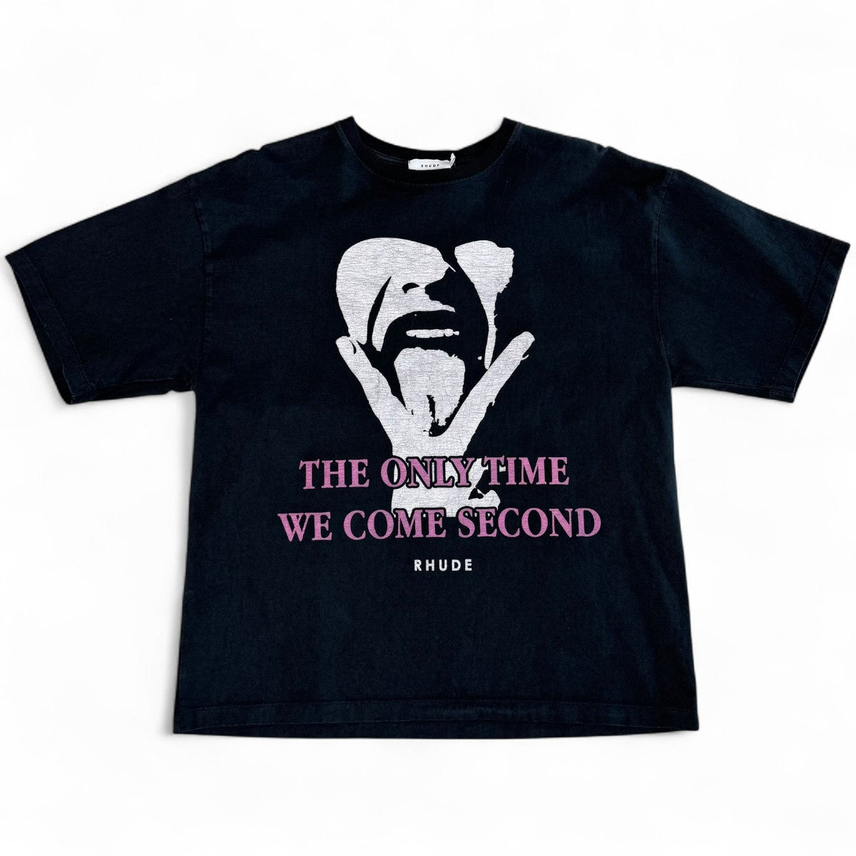 RHUDE Come Second Tee Black