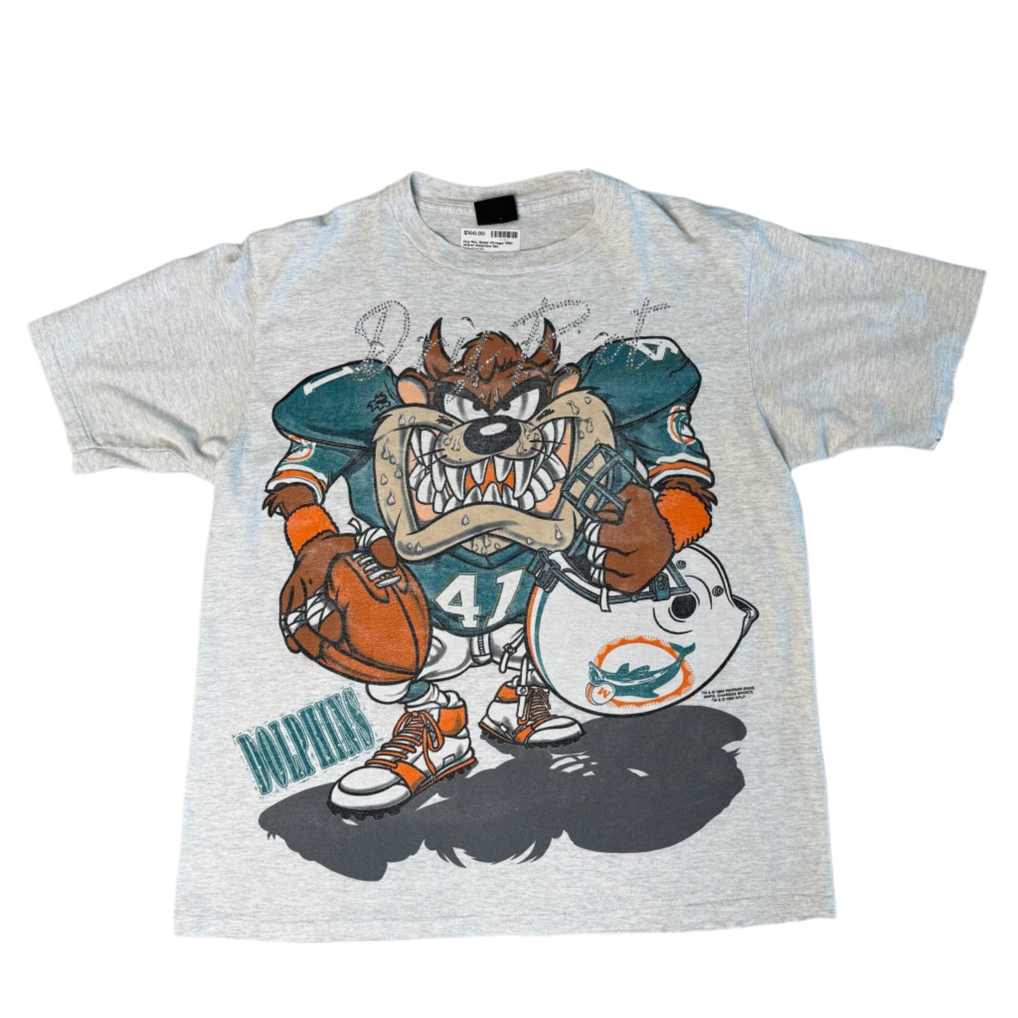 DryRot Vintage 1 of 1 1990 Miami Dolphins Taz