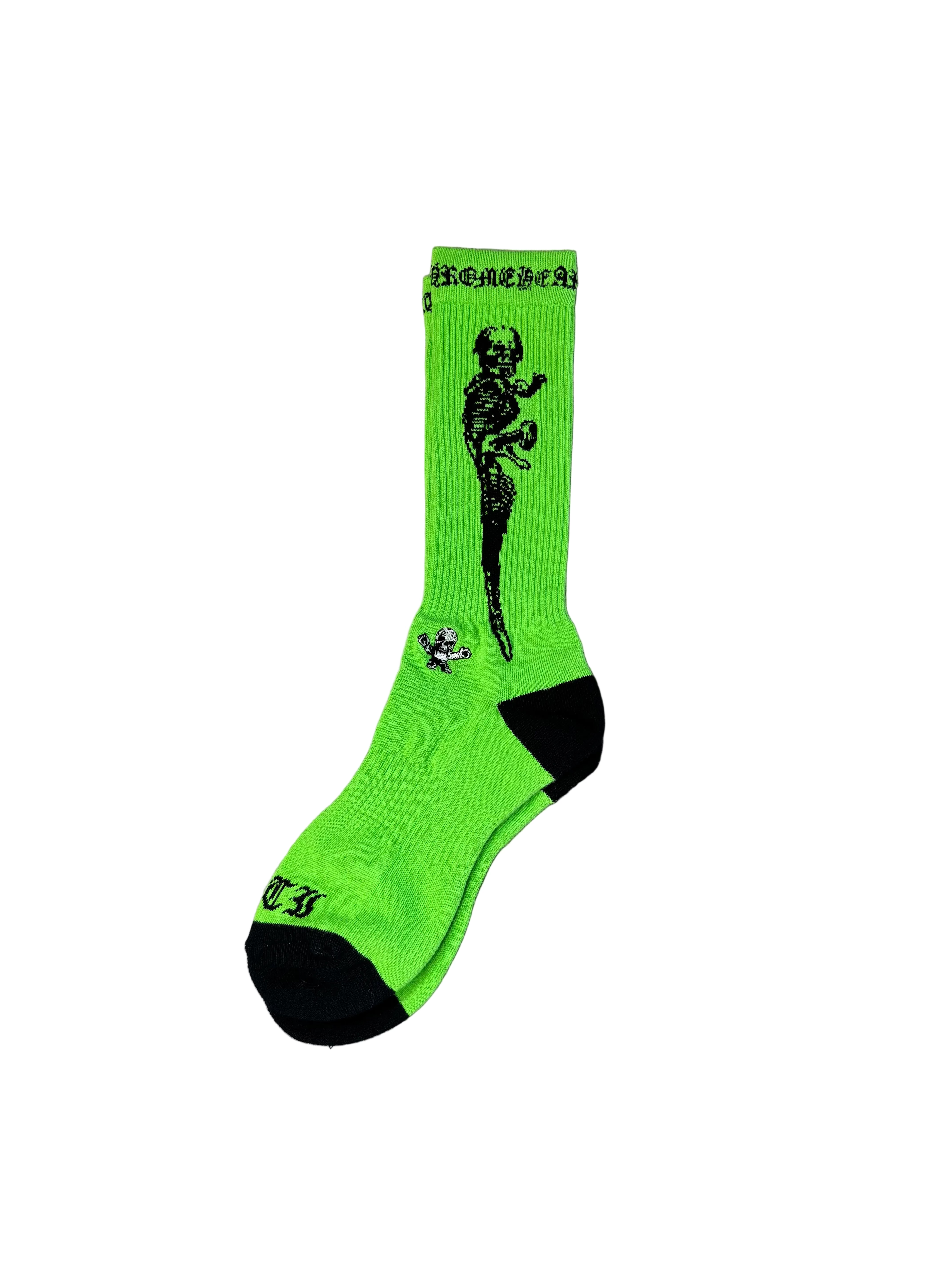 Chrome Hearts Foti Socks Neon Green ML