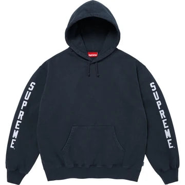 Supreme Washed Logo Sweatshirt Navy (FW26) ML
