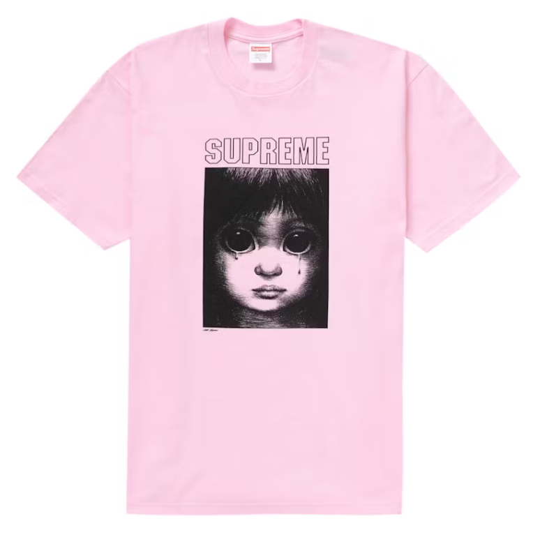 Supreme Margaret Keane Teardrop Tee Light Pink