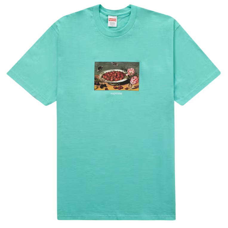 Supreme Strawberries Tee Teal