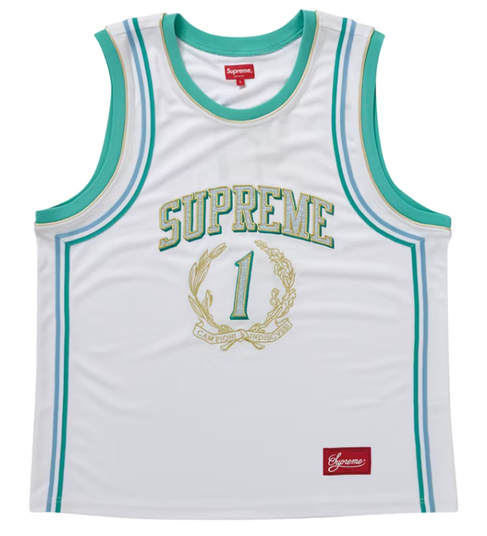 Supreme Campioni Basketball Jersey White