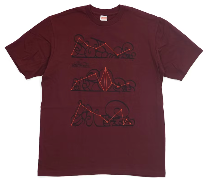 Supreme System Tee Burgundy