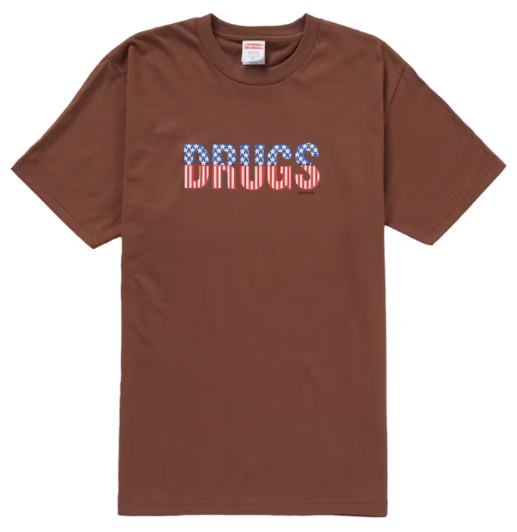 Supreme Drugs Tee Brown