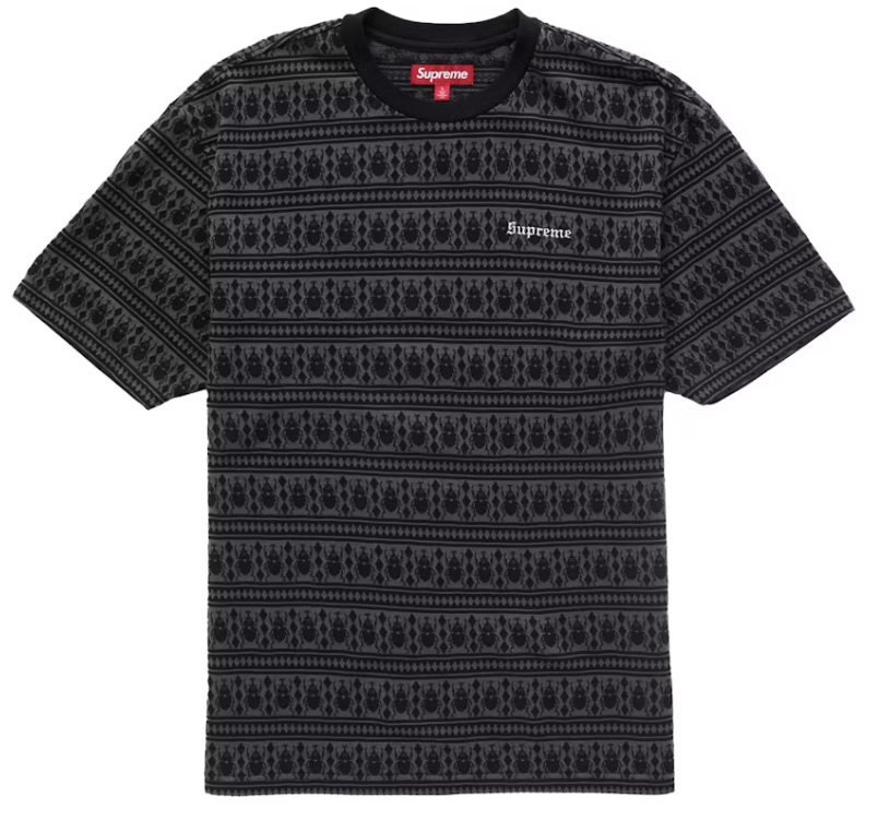 Supreme Jacquard Scarab S/S Top Black