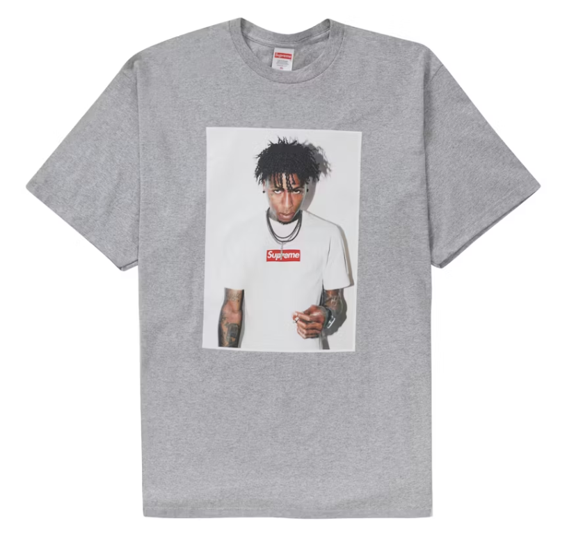 Supreme NBA Youngboy Tee Heather Grey