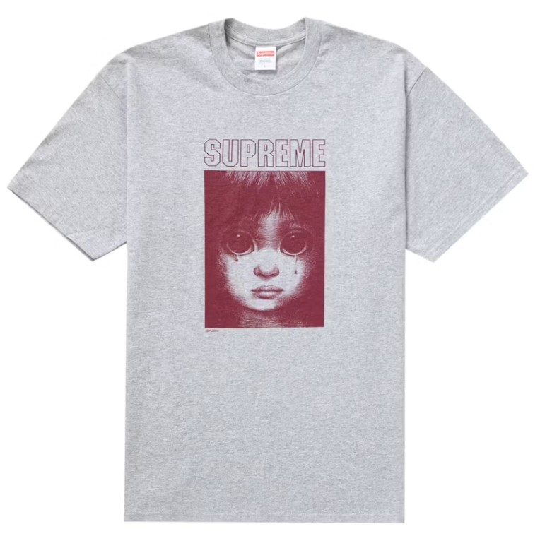 Supreme Margaret Keane Teardrop Tee Heather Grey