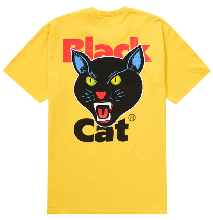 Supreme Black Cat Tee (SS24) Yellow