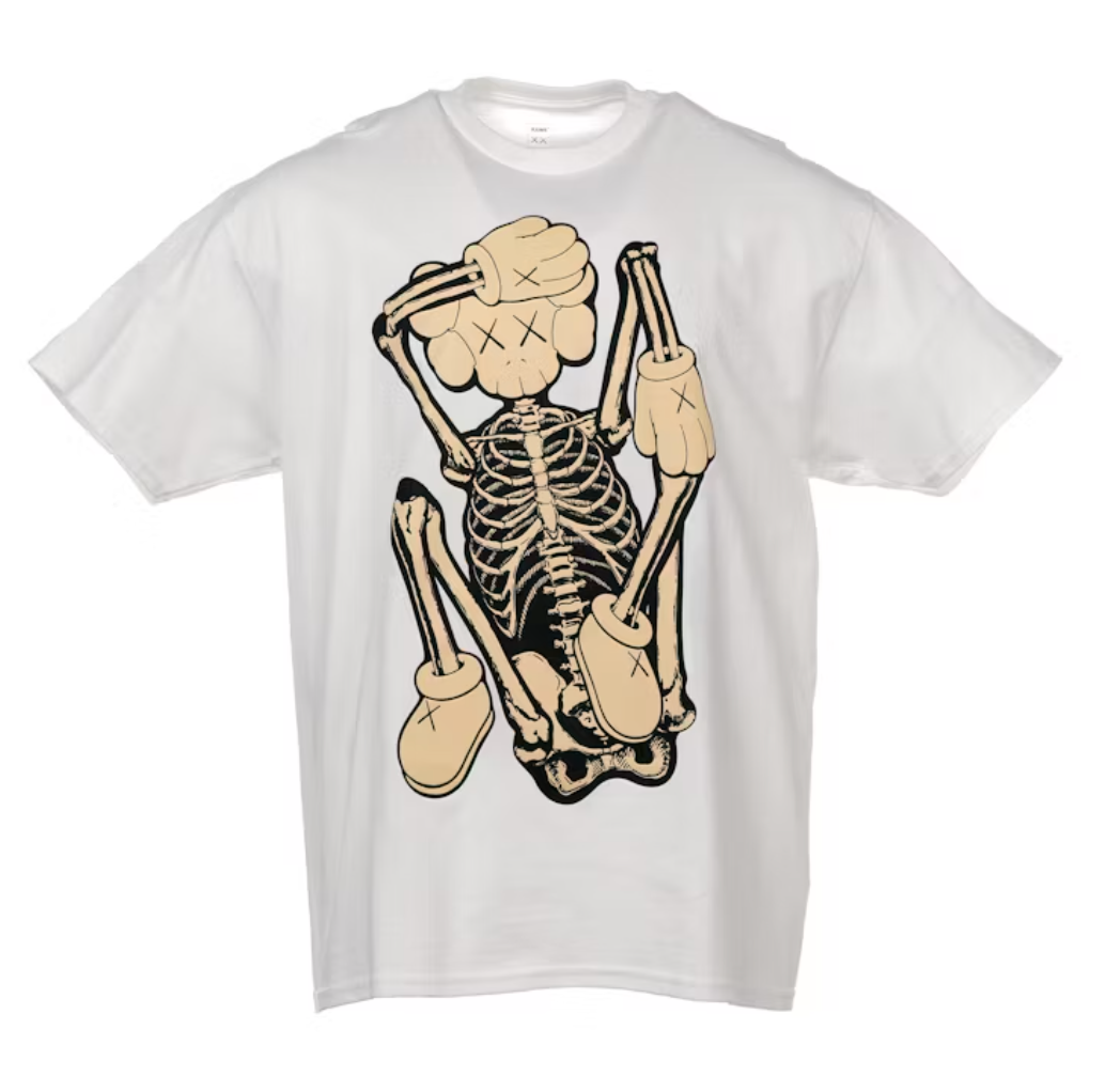 KAWS SKELETON NEW FICTION T-shirt Bone