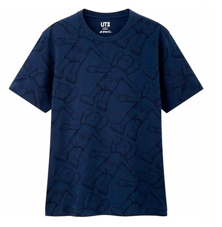 KAWS x Uniqlo All Over Holiday Print Tee