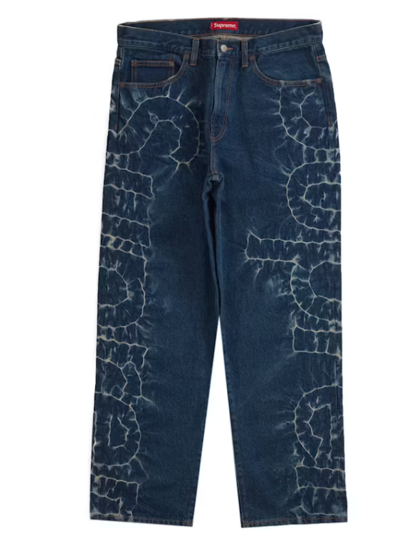 Supreme Shibori Loose Fit Jean Rigid Indigo ML