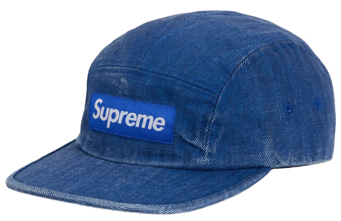 Supreme Coated Denim Camp Cap Royal DL