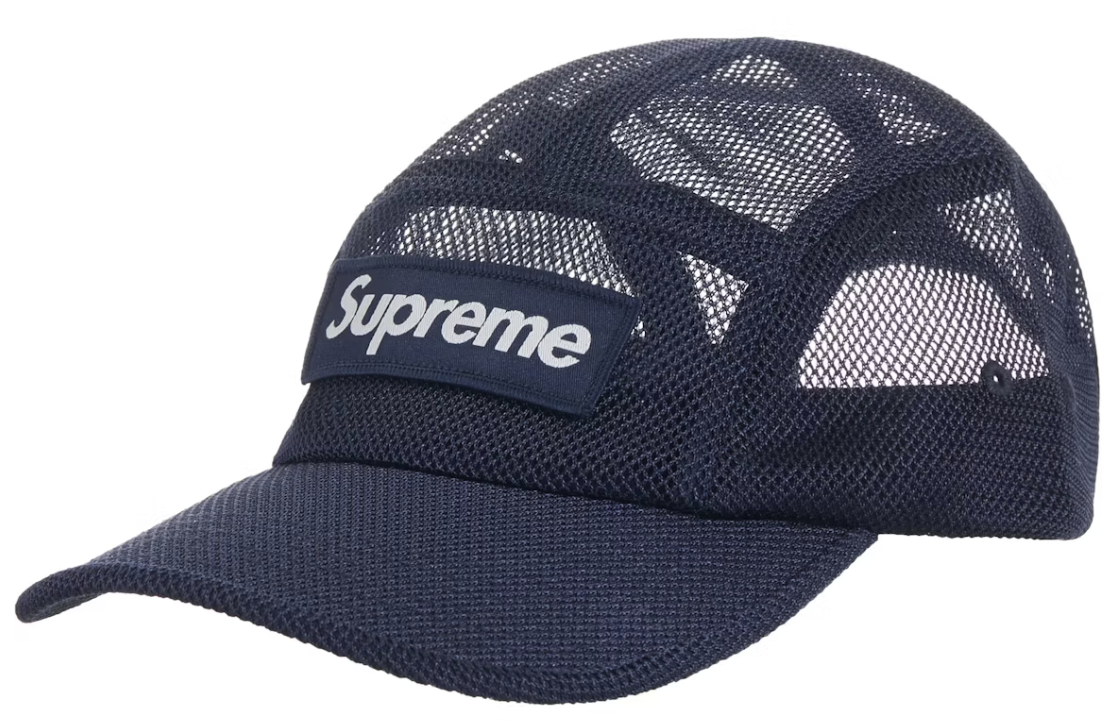 Supreme Mesh Cordura Camp Cap Navy ML